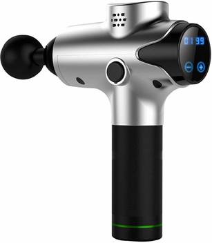 Tygatec Ozen Gun Massage Silver Ozen Active Muscle Recovery Massage Gun Deep Tissue Massager For Sore Muscle And Stiffness Quiet 20 Speed High Intensity Vibration Gift Quick Rechargeable Device Includes 6 Massage Heads Silver Massager Tygatec