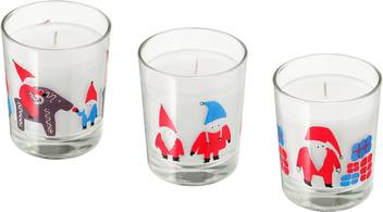Ikea Unscented Candle In Glass Pack Of 3 Candle Price In India Buy Ikea Unscented Candle In Glass Pack Of 3 Candle Online At Flipkart Com