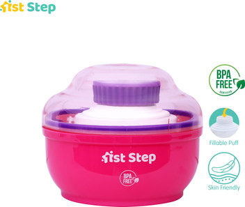powder puff with powder box