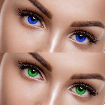 Eycog 2 Pair Blue Green Monthly Colored 0 Power Contact Lenses For Men And Women Eyes With Lens Case Monthly Price In India Buy Eycog 2 Pair Blue Green Monthly Colored