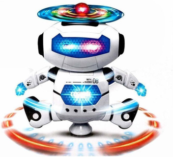 dancing robot toy with music & flashing light