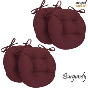 Angel Mommy Antique Round Chair Cushion Microfibre Solid Chair Pad