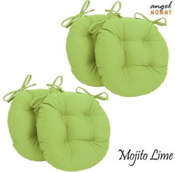 Angel Mommy Antique Round Chair Cushion Microfibre Solid Chair Pad