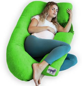 Blue Horse Microfibre Solid Pregnancy Pillow Pack Of 1 Buy Blue