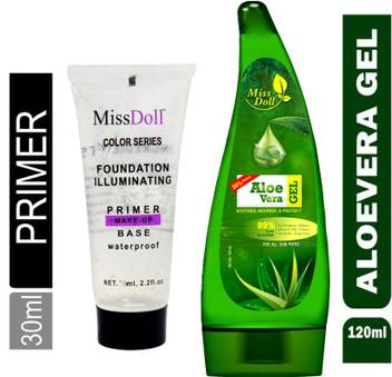 Miss Doll Aloe Vera Gel Foundation Illuminating Primer Price In India Buy Miss Doll Aloe Vera Gel Foundation Illuminating Primer Online At Flipkart Com Pure aloe vera gel moisturizersremoval acne plants base primer sun repair. flipkart