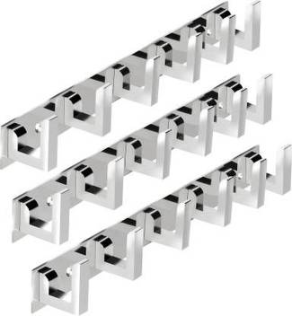 Skyfly Pack Of 3 Classic Glossy 6 Pin Cloth Hanger Bathroom Wall Door Hooks For Hanging Keys Clothes Holder Hook Rail Price In India Buy Skyfly Pack Of 3 Classic Glossy 6 Pin Cloth