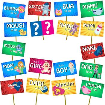 Theme My Party Baby Shower Photo Props Set Photo Booth Board Price