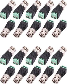 River Fox 20 Pack Bnc Balun Connector Camera Terminal Male Adpater Bnc Connector Wire Connector Price In India Buy River Fox 20 Pack Bnc Balun Connector Camera Terminal Male Adpater Bnc