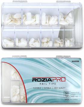 Wallpaper Rozia 500pcs Fake Nails Acrylic False Nails Long Square Fake Nail Tips 10 Sizes Artificial Nails For Nail Salons And Diy Nail Art At Home White Price In India Buy Rozia Free HD