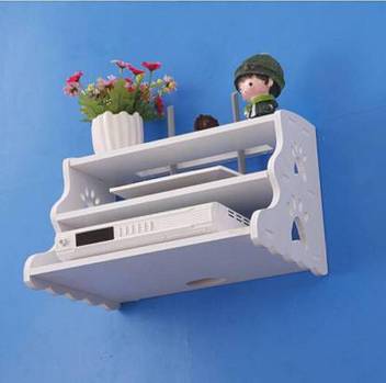Hubwooden Good New Look And New Design Set Top Box Stand Wooden Wall Shelf Number Of Shelves 3 White Wooden Wall Shelf Price In India Buy Hubwooden Good New