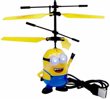 flying minion helicopter with hand sensor