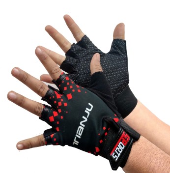 half finger gloves online india