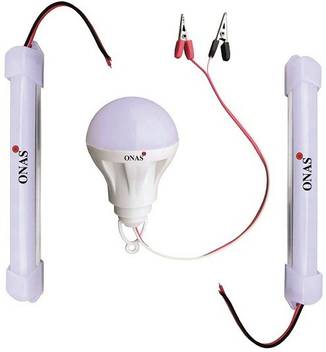 Onas Plastic 12 Volt Dc Led Bulb With 2 Pieces Tube Combo 12 V Dc Led Bulb Straight Linear Led Tube Light Price In India Buy Onas Plastic 12 Volt Dc