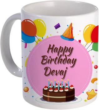 Color Yard Best Happy Birth Day Devaj With Cake Balloons And Pink Color Design On Ceramic Coffee Mug Price In India Buy Color Yard Best Happy Birth Day Devaj With Cake Have a wonder and belated birthday. flipkart