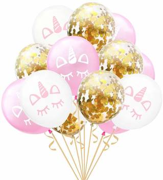 Party Propz Printed Unicorn Balloons 15pcs For Flipkart Com