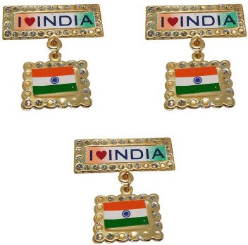 indian flag shirt pin