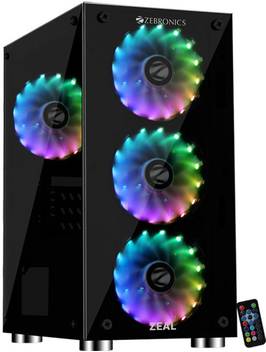 Zebronics Zeb 876b Zeal Mid Tower Cabinet Zebronics Flipkart Com