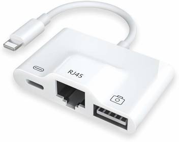 Microware Ethernet Lan Lightning To Rj45 Adapter Network Compact Usb 3 0 For Iphone Ipad 0 05 M Lightning Cable Microware Flipkart Com