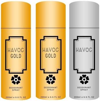 Havoc Silver 1 And Gold Pack Of 3 Body Spray For Men Women Price In India Buy Havoc Silver 1 And Gold Pack Of 3 Body Spray For