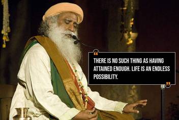 life is endless possibility isha foundation sadhguru dhyanalinga linga bhairavi motivational quotes wall poster photographic paper abstract animals animation cartoons architecture art paintings children comics cuisine decorative flipkart