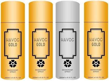 Havoc Silver 1 And Gold 3 Pack Of 4 Gt Body Spray For Men Women Price In India Buy Havoc Silver 1 And Gold 3 Pack Of 4 Gt