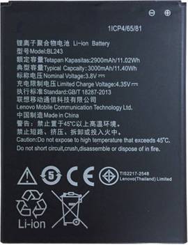 Shagufa Mobile Battery For Lenovo Bl243 A7000 K3 Note K50 T5 Price In India Buy Shagufa Mobile Battery For Lenovo Bl243 A7000 K3 Note K50 T5 Online At Flipkart Com