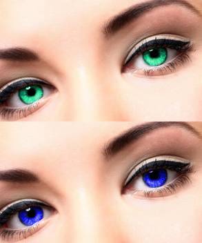 Eycog Sea Blue Blue 2 Pair Colored Monthly Contact Lens For Eyes With 1 Lens Case For Men Women Boys Girls Monthly Price In India Buy Eycog Sea Blue Blue 2
