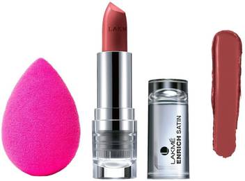 Lakme Enrich Satin Creme Lipstick Shade P148 With Beauty Blender Price In India Buy Lakme Enrich Satin Creme Lipstick Shade P148 With Beauty Blender Online At Flipkart Com Good mat lipstick lakme lipstick colour code. flipkart