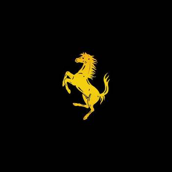 Amoled Ferrari Logo Premium Wall Poster All Cars Wall Poster For