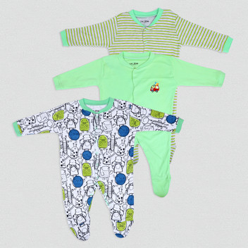 green sleepsuit