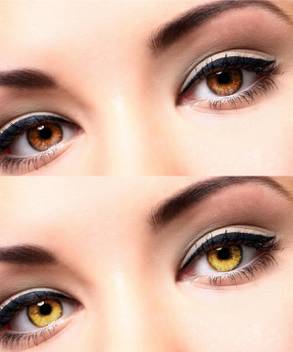 Eycog Brown Hazel 2 Pair Colored Monthly Contact Lens For Eyes