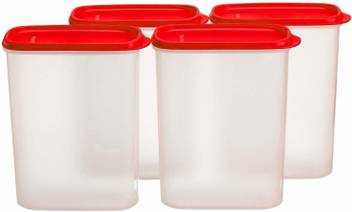 Tupperware Tupperware New Smart Saver Plastic Container Set 2 3 Litres Set Of 4 Transparent 2300 Ml Plastic Grocery Container Price In India Buy Tupperware Tupperware New Smart Saver Plastic Container