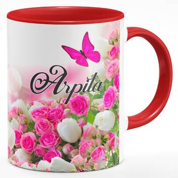 Andv Arpita Name With Beautiful Butterflies And Pink Rose Theme Printed Tea Coffee M Ae0a200cah Ceramic Coffee Mug Price In India Buy Andv Arpita Name With Beautiful Butterflies And Pink Rose Find astrology behind the name arpita, compatibility of name arpita with other names and many name arpita generally means dedicate, is of indian origin, name arpita is a feminine (or girl) name. pink rose theme printed tea coffee