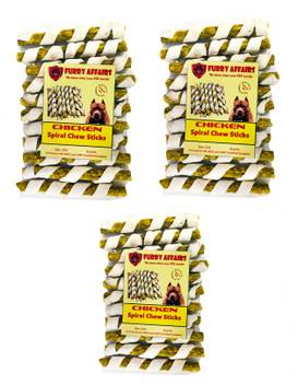 Furry Affairs Chicken Sprial Chew Sticks 250 Gm Chicken 0 75 Kg 3x0 25 Kg Dry Adult Young Dog Food Price In India Buy Furry Affairs Chicken Sprial Chew Sticks 250 Gm Chicken