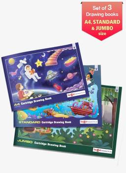 Target Publications Drawing Books A4 Approx Standard And Jumbo Size Sketch Pad For Kids