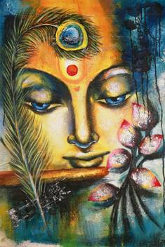 Lord Radha Krishna Religious Painting Poster Waterproof Canvas Print for  Home Decor || bt1351-2 Canvas Art - Religious posters in India - Buy art,  film, design, movie, music, nature and educational paintings/wallpapers