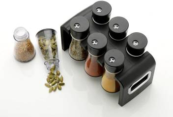 Elegantstyler 6 Jar Spice Rack Container 350 Ml Set Of 6 6 Piece Spice Set Plastic 6 Piece Spice Set Price In India Buy Elegantstyler 6 Jar Spice Rack Container 350 Ml Set