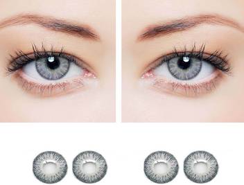 Naturepathic Grey Color Contact Lens Zero Power Eye Contact Lens Grey Color Monthly 0 Colored Contact Lenses Pack Of 2 Monthly Price In India Buy Naturepathic Grey Color Contact Lens