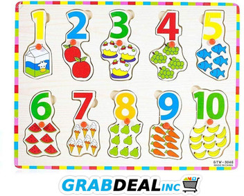 wooden counting puzzle