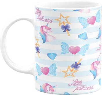 Flair Print Little Princess Unicorn Pattern Fpm489 Printed Ceramic