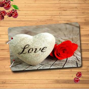 Forever Love Wooden Scrapbook Photo