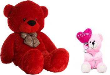 red teddy bear 5 feet