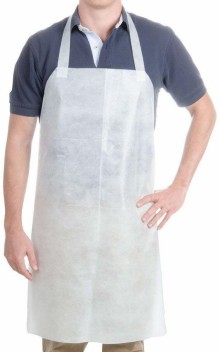 small white apron