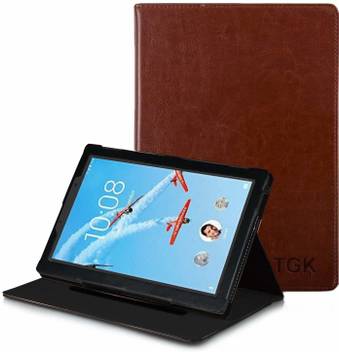 Tgk Flip Cover For Lenovo Tab 4 8 Plus Tb 8704x Tb 8704f Tb 8704n 8 Inch Tablet Genuine Leather Folio Case Tgk Flipkart Com