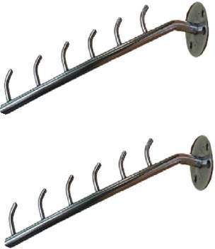 Q1 Beads 6 Pin Wall Drope Hanger Hook Rail For Cloth