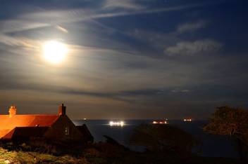 Full Moon Rising Over House Romantic Premium Poster Beautifull Poster No Need Of Tape Paper Print Decorative Posters In India Buy Art Film Design Movie Music Nature And Educational Paintings Wallpapers At