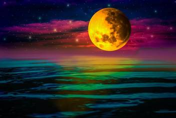 Dramatic Night Sky With Full Moon Beautifull Posters Quotes For Loveones Poster For Room No Need Tape Paper Print Quotes Motivation Decorative Posters In India Buy Art Film Design Movie