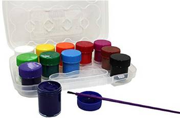 Flipkart.com | KNAFS Acrylic Paints, Kids Art Set Includes 12 Colors (20g),  with Travel and Storage Box, Acrylic Paint for Beginners, Kids, School Paint  Supplies, Painting Canvas, Finger Paint. -