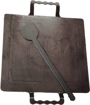 Harish Globe Pure Iron Square Dosa Roti Multipurpose Pathiri Tawa 12 Inch L 12 Inch B Tawa 30 5 Cm 30 5 Cm Diameter Price In India Buy