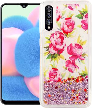 Gbaks Back Cover For Samsung Galaxy A30s Fully Glitter And Liquid With Printed Multi Rose In The Middle Gbaks Flipkart Com